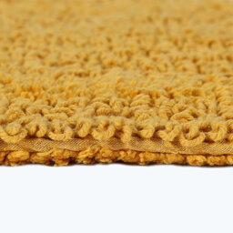 Homescapes Luxury Reversible Extra Large Bath Mat - Mustard Yellow - thumbnail 5