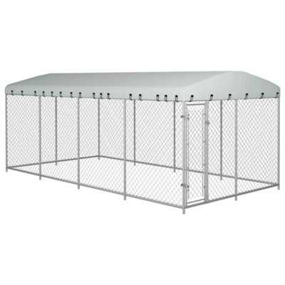 Walplus Outdoor Dog Kennel With Roof 8X4X2.3 M - image 1