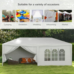 Outsunny 6 X 3(M) Outdoor Gazebo Canopy Party Tent With 6 Removable Side Walls - thumbnail 7