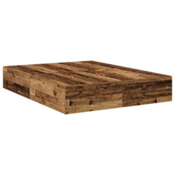 Berkfield Modern Storage Bed Frame Old Wood 150X200 Cm - thumbnail 4