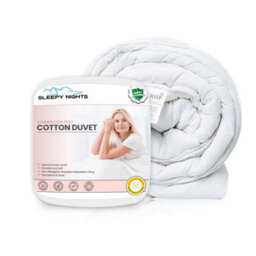 SleepyNights Sleepy Nights Premium Anti Allergy Poly Cotton Duvet  Lightweight And Breathable 7.5 Tog Quilt For All Seasons - thumbnail 1