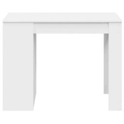 Berkfield Desk With Drawer And Shelf White 102X62X77.5 Cm Engineered Wood - thumbnail 4