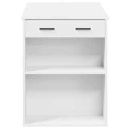 Berkfield Desk With Drawer And Shelf White 102X62X77.5 Cm Engineered Wood - thumbnail 6