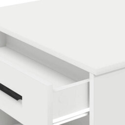 Berkfield Desk With Drawer And Shelf White 102X62X77.5 Cm Engineered Wood - thumbnail 8