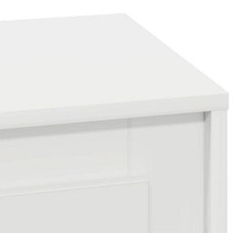 Berkfield Modern Bedside Cabinet With Led Lights White 44X34,5X45 Cm - thumbnail 9