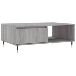 Berkfield Sturdy Coffee Table Grey Sonoma 90X60X35 Cm Engineered Wood - thumbnail 1