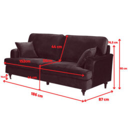 Bottle Green Velvet 3 + 2 Seater Sofa Set For Living Room Astbury - thumbnail 9