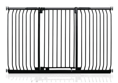 Safetots Extra Tall Elite Safety Gate, 188Cm - 197Cm, Matt Black, Extra Tall 96.8Cm In Height, Pressure Fit Stair Gate - image 1