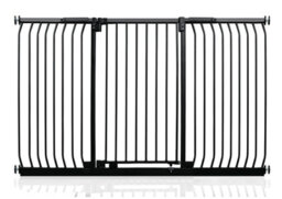 Safetots Extra Tall Elite Safety Gate, 188Cm - 197Cm, Matt Black, Extra Tall 96.8Cm In Height, Pressure Fit Stair Gate - thumbnail 1