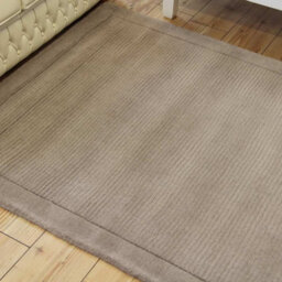 Taupe Simple And Stylish Wool Plain Modern Handmade Easy To Clean Rug For Living Room And Bedroom-60Cm X 120Cm - thumbnail 3