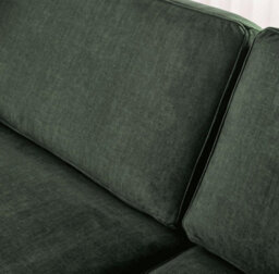 Furniturebox Uk Logan Moss Green Fabric 3 Seater Sofa - thumbnail 4