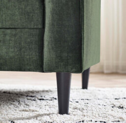 Furniturebox Uk Logan Moss Green Fabric 3 Seater Sofa - thumbnail 6