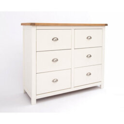 Cabinet Bits Lovere 6 Drawer Chest Of Drawers Chrome Cup Handle - thumbnail 3