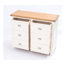 Cabinet Bits Lovere 6 Drawer Chest Of Drawers Chrome Cup Handle - thumbnail 5