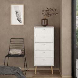 Furniture To Go Cumbria Narrow Chest With 5 Drawers - thumbnail 7
