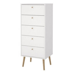 Furniture To Go Cumbria Narrow Chest With 5 Drawers - thumbnail 3