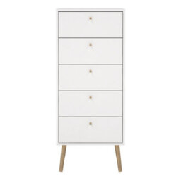 Furniture To Go Cumbria Narrow Chest With 5 Drawers - thumbnail 2