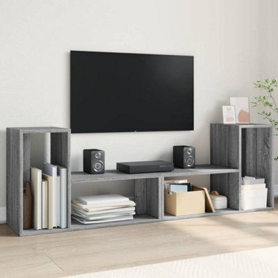 Walplus Tv Cabinets 2 Pcs Grey Sonoma 75X30X50 Cm Engineered Wood - image 1