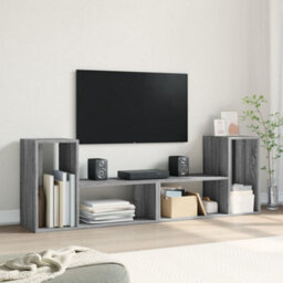 Walplus Tv Cabinets 2 Pcs Grey Sonoma 75X30X50 Cm Engineered Wood - thumbnail 3
