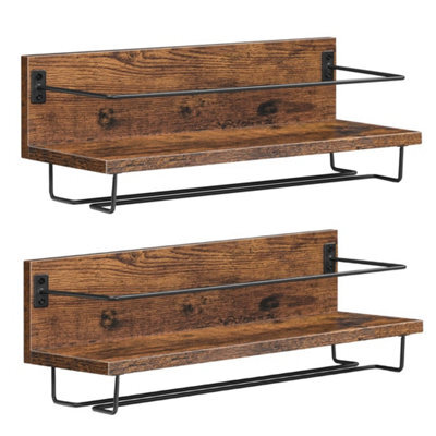 Wall Mount Wine & Glass Floating Rack - image 1