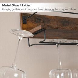 Wall Mount Wine & Glass Floating Rack - thumbnail 4
