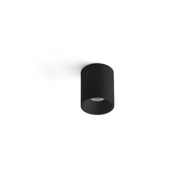 Luminosa Lighting Luminosa Rol 9W Surface Mounted Downlight Black Matt Black 2700K