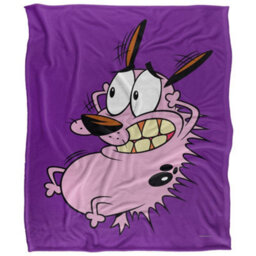 Courage The Cowardly Dog Season 3 Silky Supersoft Blanket Multicoloured (152Cm X 127Cm)