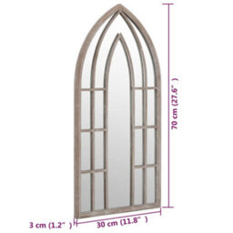 Berkfield Mirror Sand 70X30 Cm Iron For Indoor Use - thumbnail 6