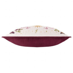 Furn. Good Witch Embroidered Velvet Feather Filled Cushion , 30Cm X 50Cm, Angel White - thumbnail 4