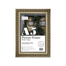 A5 Champaign Ornate Picture Frame (21 X 14.7Cm) Poster, Photo, Artwork, Gallery Wall Or Print - thumbnail 1