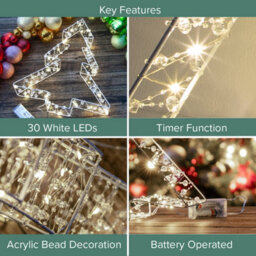 The Christmas Workshop Metal Frame Christmas Tree Light - thumbnail 3