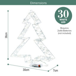 The Christmas Workshop Metal Frame Christmas Tree Light - thumbnail 2