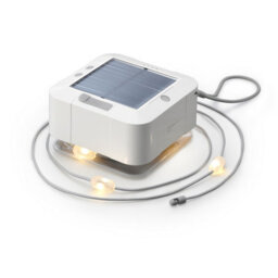 Auraglow Solar & Usb Rechargeable Outdoor String Light & Power Bank - Black - thumbnail 3