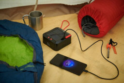 Auraglow Solar & Usb Rechargeable Outdoor String Light & Power Bank - Black - thumbnail 8