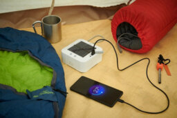 Auraglow Solar & Usb Rechargeable Outdoor String Light & Power Bank - Black - thumbnail 9