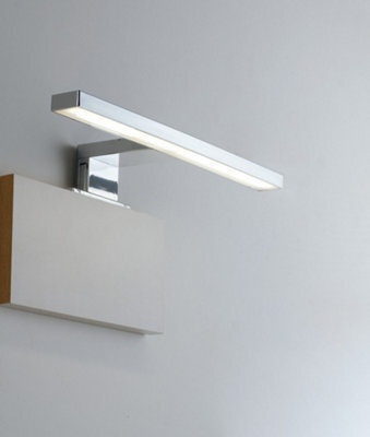 Luminosa Lighting Luminosa Fan Bathroom Led Above Mirror Wall Lamp, Chrome, Ip44, 4000K