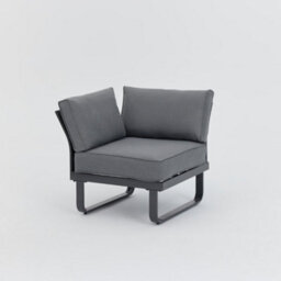 Home Detail Bali Garden Corner Lounge Set With Built-In Tables, Grey - thumbnail 5