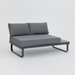 Home Detail Bali Garden Corner Lounge Set With Built-In Tables, Grey - thumbnail 6