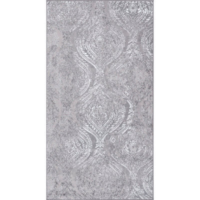 Livabliss Lustro-Vintage Grey Off-White Beige Traditional Boho Living Dining Bedroom Rug 80 X 150 Cm Easy Care, Non Shedding - image 1