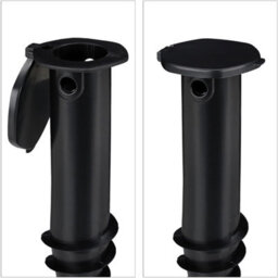 Heavy Duty Plastic Screw In Parasol Ground Spike Adjustable 32-50mm Pole Holder Garden Umbrella Rotary Airer Anchor Base - thumbnail 9
