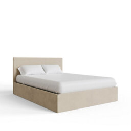 Gfw End Lift Ottoman Bed 135Cm Velvet Natural Double - thumbnail 5