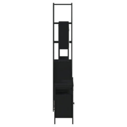 Berkfield 3 Piece Bathroom Furniture Set Black Engineered Wood - thumbnail 7