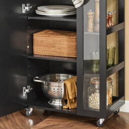 Sobuy Fkw75-Sch,kitchen Storage Trolley Serving Trolley Kitchen Cabinet With 3-Tier Side Storage Shelves,w60Xd40Xh89 - thumbnail 6