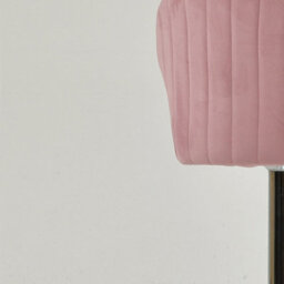 Lakeland Furniture Asham Pink Velvet Chrome Gas Lift Base Bar Stool - thumbnail 8