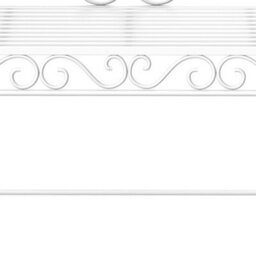 Outsunny Garden Bench Outdoor Furniture 2 Seater Park Seating W/ Backrest White - thumbnail 6