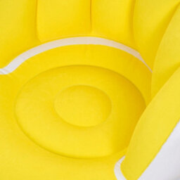 Yellow Portable Inflatable Lounge Chair Air Sofa Single Seat Couch - thumbnail 5