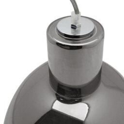 Long Life Lamps Company Modern Vintage Ceiling Smoked Grey Glass Pendant Lamp M0222 - thumbnail 4
