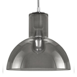 Long Life Lamps Company Modern Vintage Ceiling Smoked Grey Glass Pendant Lamp M0222 - thumbnail 1