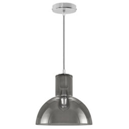 Long Life Lamps Company Modern Vintage Ceiling Smoked Grey Glass Pendant Lamp M0222 - thumbnail 3