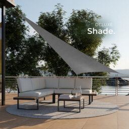 Tectake Shade Sail - Triangular With Uv Protection 50+, Water-Repellent, Grey - 4 X 4 X 4 M - Grey - thumbnail 7